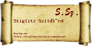 Stiglitz Szilárd névjegykártya